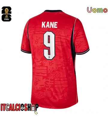 Inghilterra Harry Kane #9 Seconda Maglia Mondiali 2026 Manica Corta